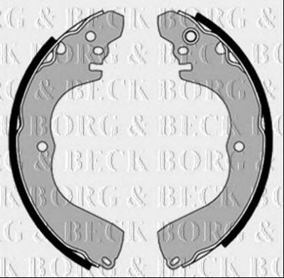 BORG & BECK bbs6484 -  Комплект тормозных колодок